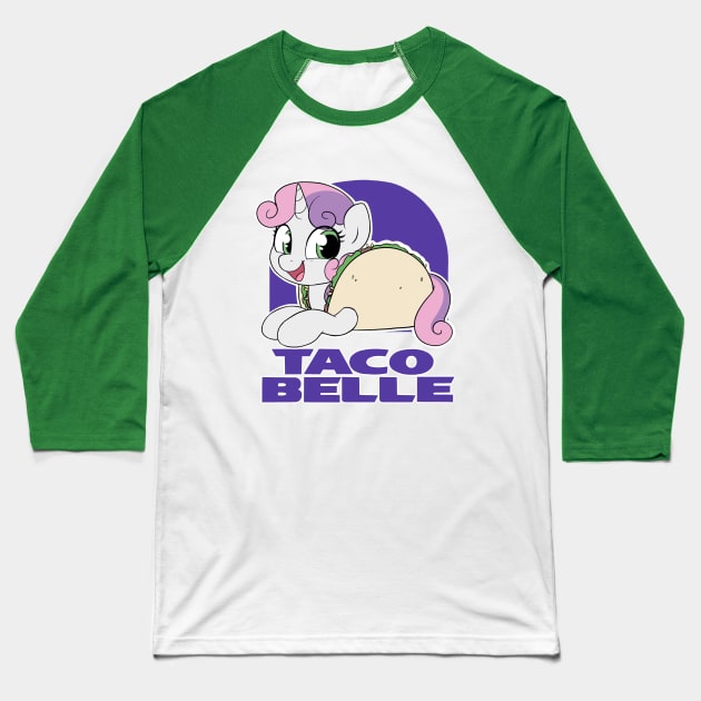 Taco Belle Baseball T-Shirt by moozua